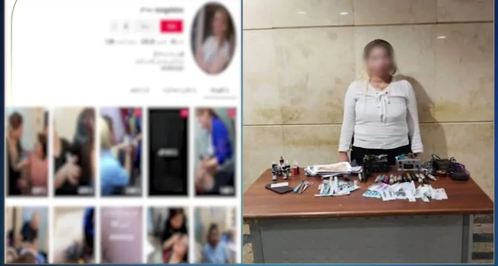 الداخلية:ضبط صانعة محتوي لنشر فيديوهات أوشام على أجساد السيدات