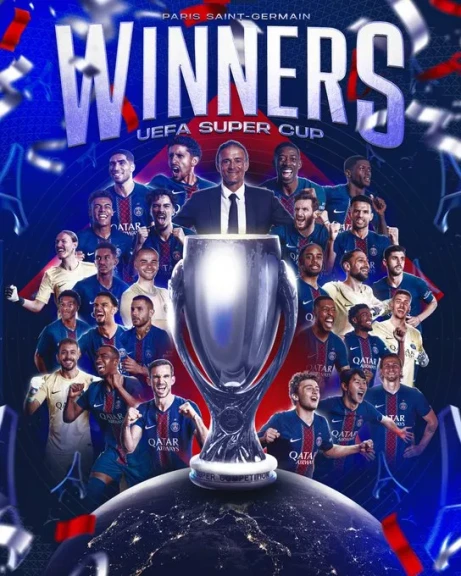 باريس سان جيرمان يفوز على  توتنهام و  يحرز لقب كأس السوبر الأوروبية