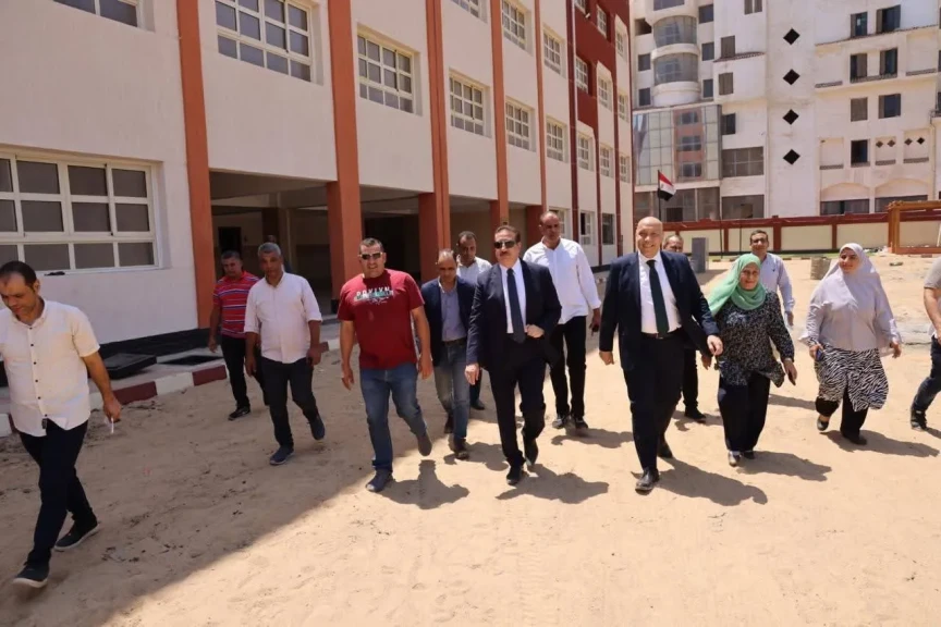 محافظ المنوفية يتفقد نسب إنجاز إنشاءات المدارس الجديدة بأحياء شرق وغرب شبين الكوم