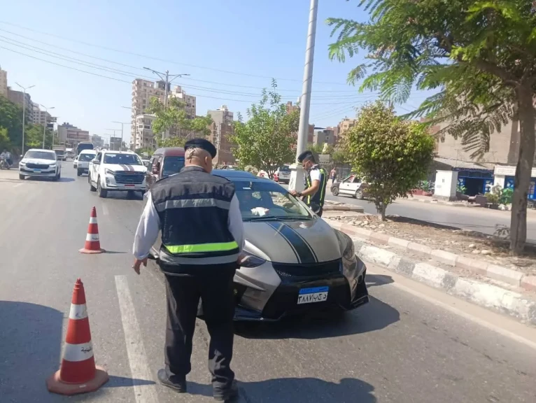 الدقهلية: حملة للكشف عن تعاطي المواد المخدرة والمخالفات المرورية بشارع الجيش بالمنصورة