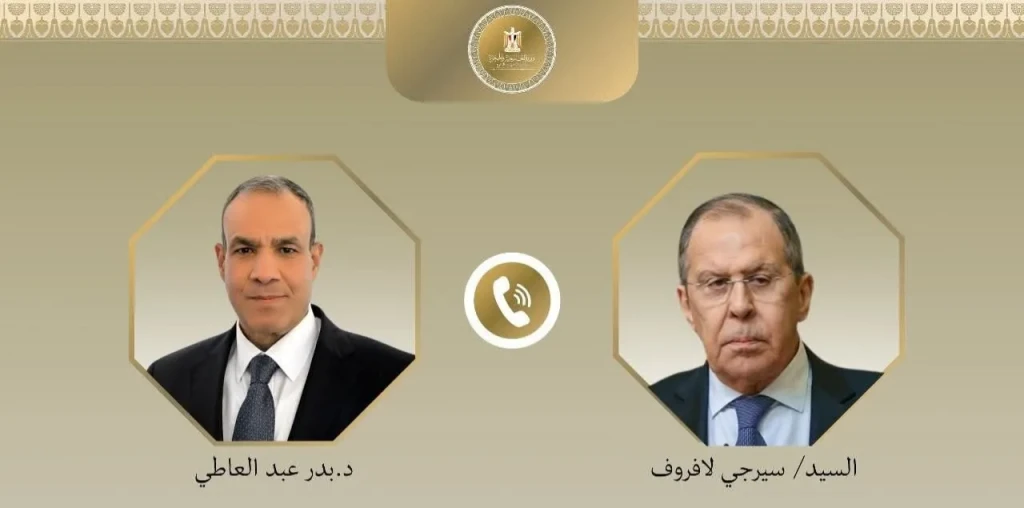 اتصال هاتفي بين وزير الخارجية ونظيره الروسي لتناول مسار العلاقات الثنائية بين مصر وروسيا