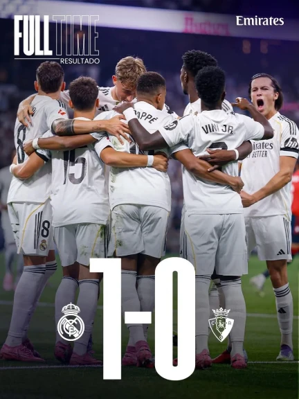 بأقدام مبابي .. ريال مدريد ينتصر علي أوساسونا في البرنابيو