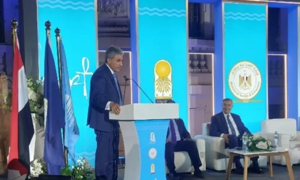وزير السياحة ومحافظ الإسكندرية يفتتحان معرض الآثار الغارقة بالمتحف القومي