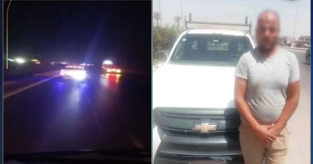 ضبط سائق سيارة لقيامه بوضع كشافات تحجب الرؤية خلف سيارته بالقاهرة