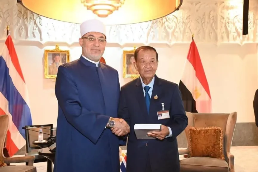 مفتي الجمهورية يلتقي رئيس البرلمان التايلاندي