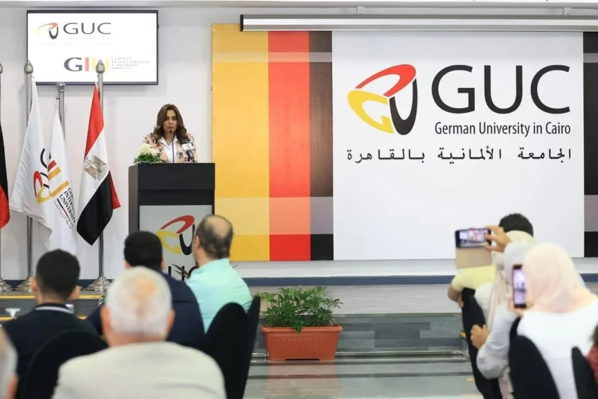 وزيرة التنمية المحلية تشهد احتفالية الجامعة الألمانية لتكريم أوائل الثانوية العامة بالمحافظات