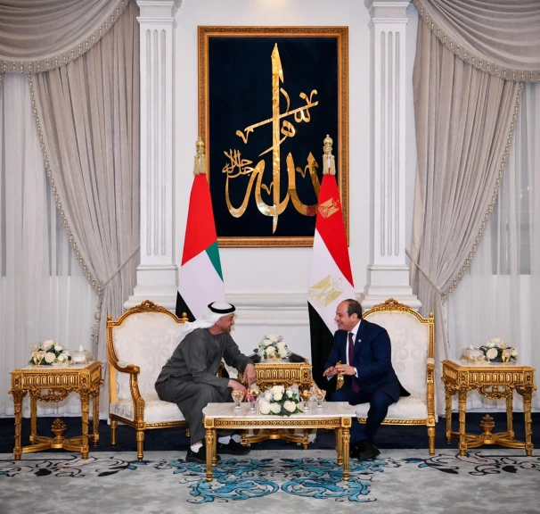 الرئيس السيسي يودع الشيخ محمد بن زايد آل نهيان في ختام زيارته الأخوية لمصر