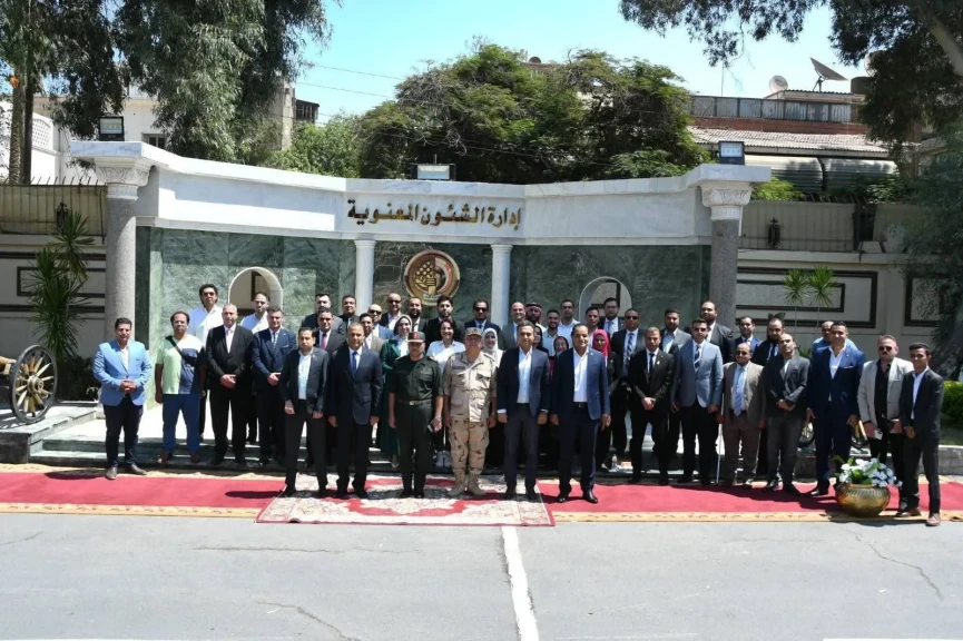 وزارة الرياضة تنظم زيارة ميدانية للمركز الاعلامي لادارة الشئون المعنوية لأعضاء برلمان الشباب