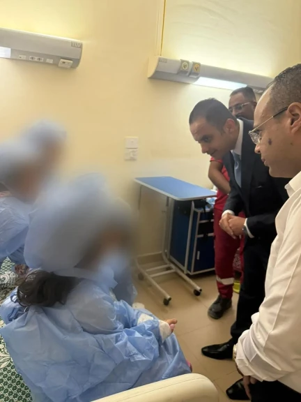 نائب وزير الصحة يتابع الحالة الصحية لمصابي حادث قطار مطروح في مستشفيي الضبعة ورأس الحكمة