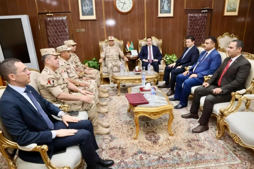 محافظ المنوفية يستقبل قائد قوات الدفاع الشعبي والعسكري