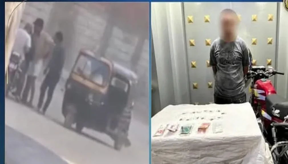 ضبط قائد دراجة نارية لقيامه بترويج وبيع المواد المخدرة بالفيوم
