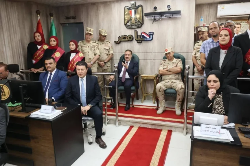 محافظ المنوفية وقائد قوات الدفاع الشعبي يشهدان تجربة ميدانية للتعامل مع أزمة افتراضية
