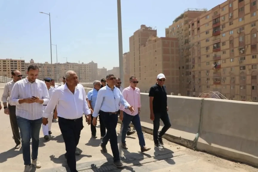 محافظ الجيزة يشهد التشغيل التجريبي لوصلة محور عمرو بن العاص لربط الطريق الدائري الشمالي بالجنوبي