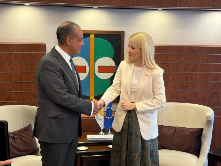 وزير الخارجية يلتقي مع رئيسة مجلس النواب القبرصية