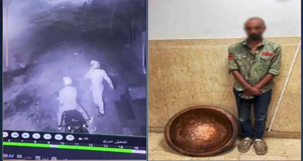 الداخلية: كشف ملابسات مقطع فيديو قيام أحد الأشخاص بسرقة قطع نحاسية بالجيزة