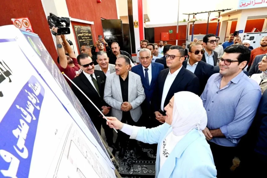 وزير الإسكان ومحافظ الشرقية يفتتحان محطة رفع صرف الصحي البقلي بمركز الزقازيق بالمحافظة
