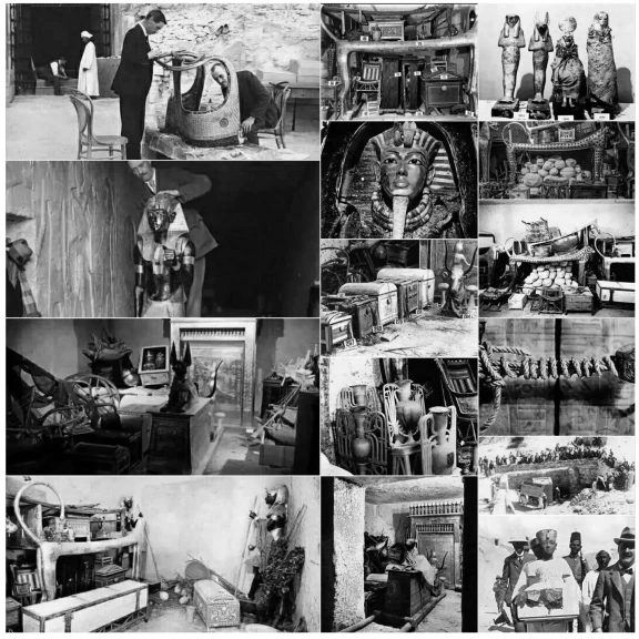 رحلة كنوز  مقبرة توت عنخ آمون وتجهيزاته المذهلة عام 1922