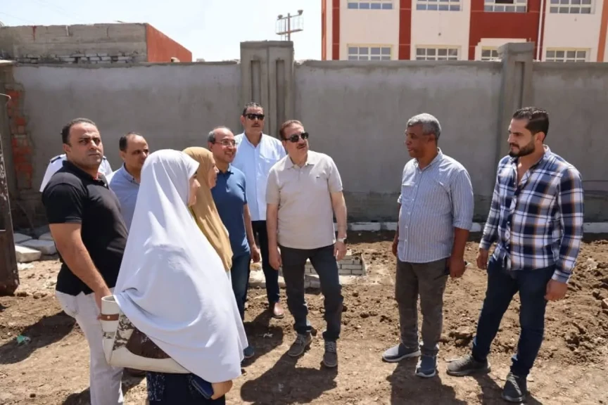 محافظ المنوفية يتفقد إنشاءات المدارس الجديدة بحي شرق شبين الكوم