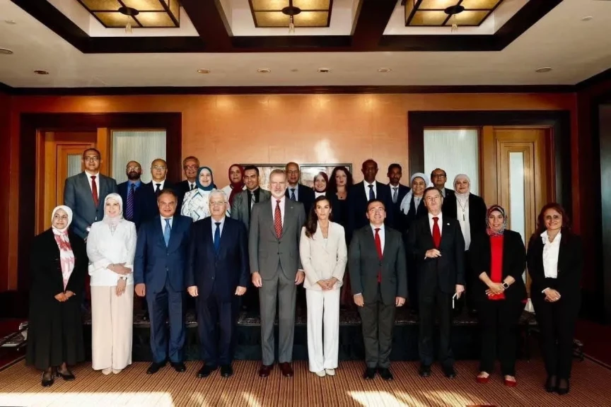 أكاديمية السادات للعلوم الإدارية تشارك في لقاء ملك وملكة إسبانيا بمصر