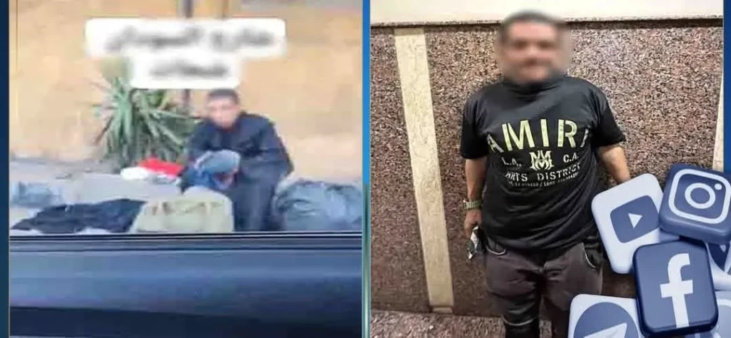 الداخلية:ضبط أحد الأشخاص لقيامه بارتداء الملابس النسائية وإستخدامها فى التسول