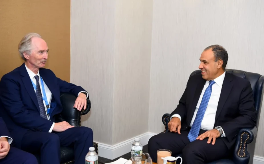 لقاء وزير الخارجية مع مبعوث الأمم المتحدة الخاص إلى سوريا