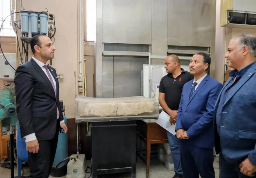 النيابة الإدارية تعاين معمل ترميم المتحف المصري بالتحرير
