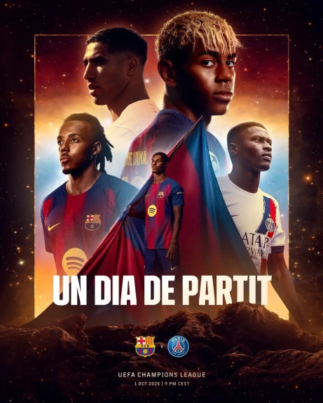 برشلونة يصطدم بباريس سان جيرمان في قمة نارية بدوري الأبطال