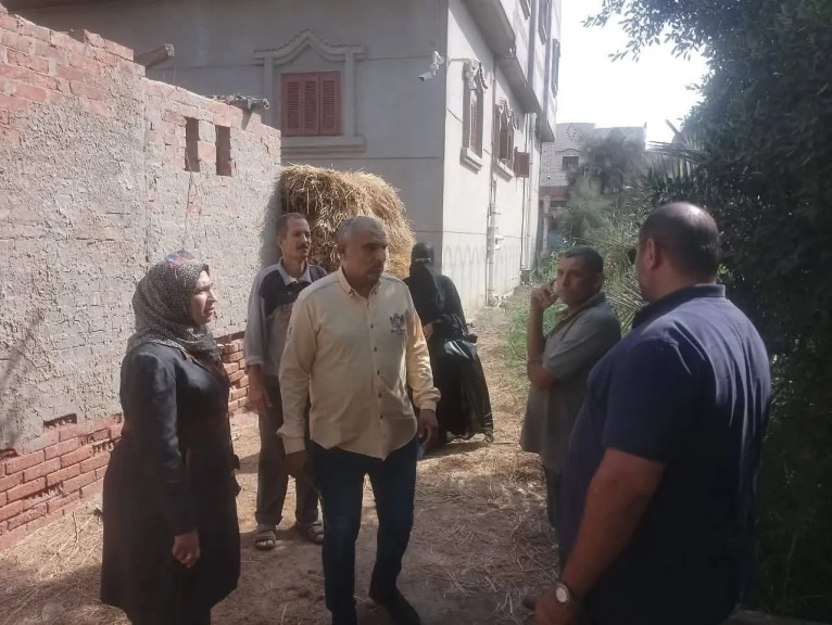نائب محافظ الدقهلية يتابع أعمال التصدي لشون تجميع قش الأرز العشوائية