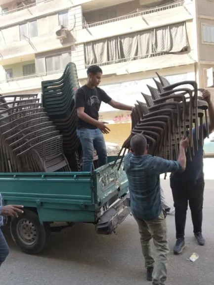 افظة الجيزة : حملة مكبرة لرفع الإشغالات والتعديات للمحال والباعة الجائلين بشوارع المنيب وميدان الجيزة