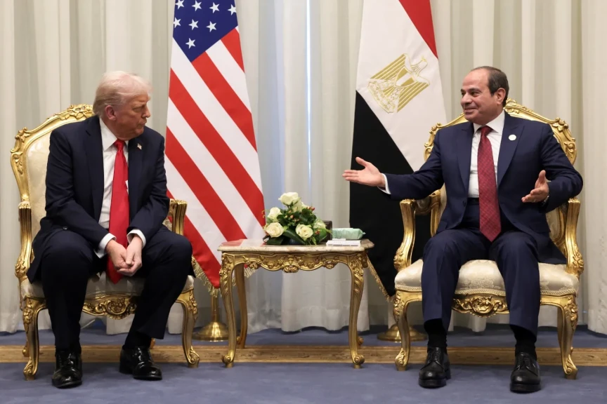 الرئيس السيسى ونظيره الأمريكى ترامب يعقدان جلسة مباحثات ثنائية