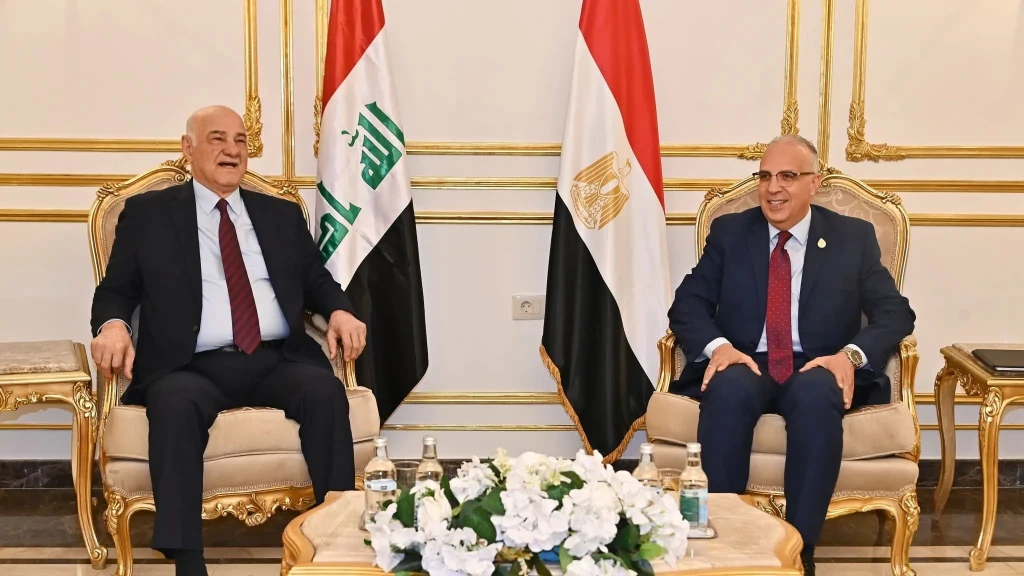 وزير الري يلتقى وزير الموارد المائية العراقي ضمن فعاليات إسبوع القاهرة الثامن للمياه