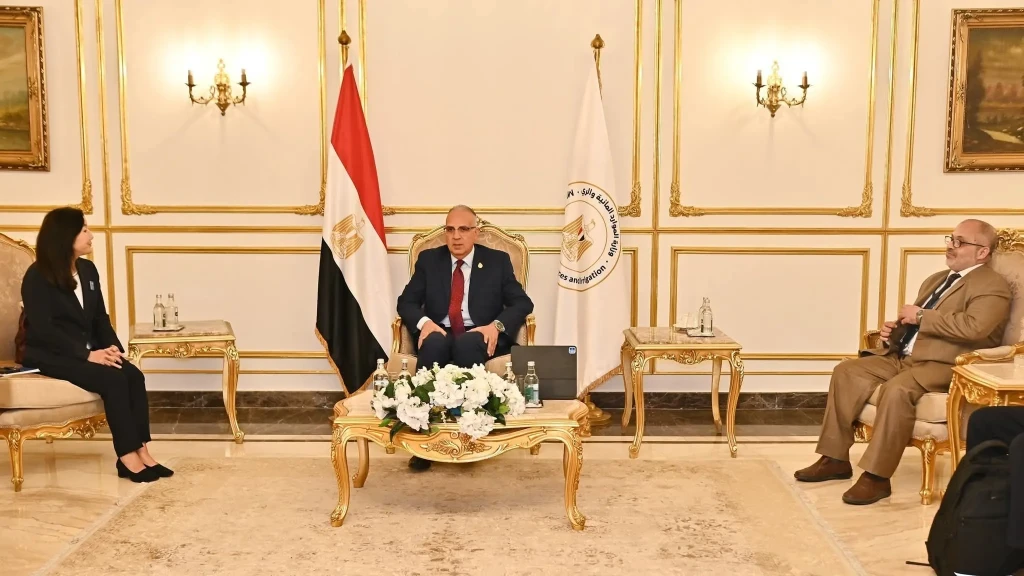 وزير الري يلتقى الممثل المقيم لبرنامج الأمم المتحدة الانمائي فى مصر