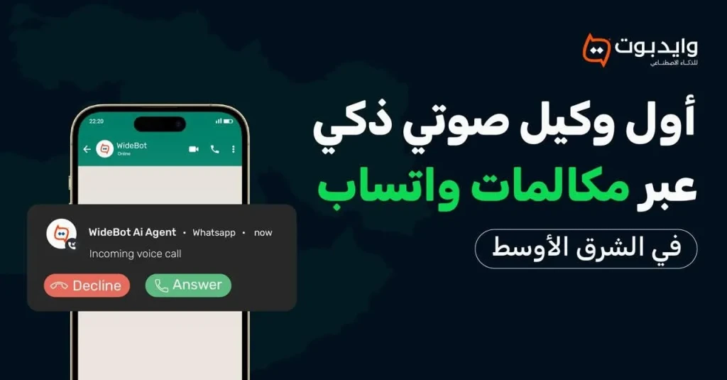 وايدبوت” تُطلق أول وكيل ذكاء اصطناعي صوتي عبر مكالمات واتساب للأعمال في الشرق الأوسط