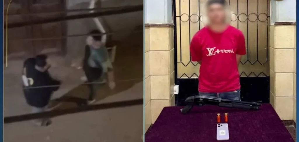 الداخلية:ضبط المتهم في مقطع فيديو بحمل سلاح نارى وتهديد الأهالى بالمنوفية