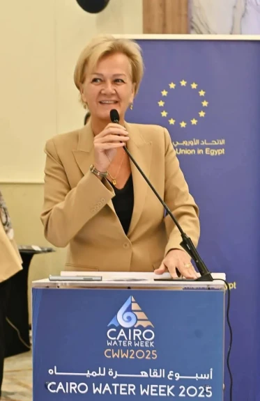 وزير الري و رئيسة بعثة الاتحاد الأوروبي في مصر، يشهدان جلسة حملة على القد