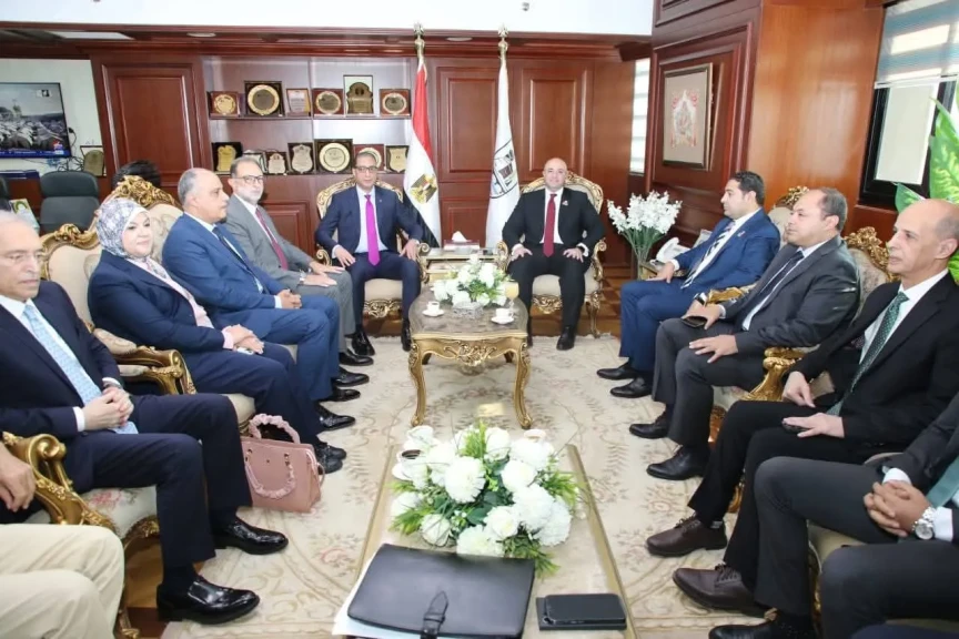 محافظ بني سويف يستقبل  ضيوف مهرجان ومؤتمر النباتات الطبية والعطرية