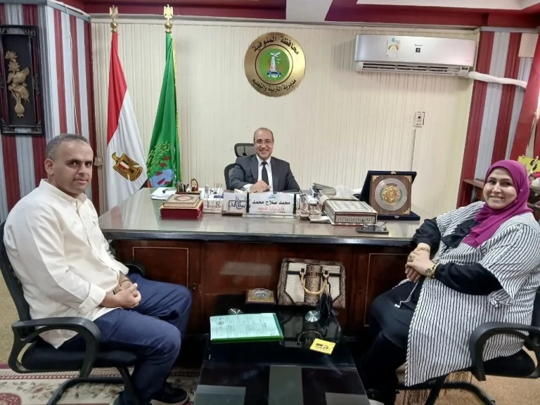 مدير تعليم المنوفية يستقبل مدير عام المراكز الاستكشافية بالوزارة