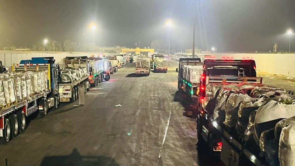 الهلال الأحمر المصري: 10 آلاف طن مساعدات إنسانية تدخل إلى غزة عبر... الهلال الأحمر المصري: 10 آلاف طن مساعدات إنسانية تدخل إلى غزة عبر قافلة ”زاد العزة” الـ 58