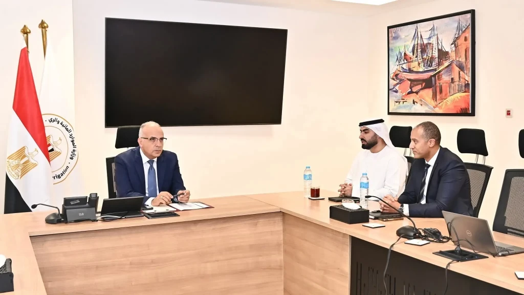 وزير الري يلتقى أمين عام المدرسة الرقمية وأكاديميات المهارات بدولة الإمارات وزير الري يلتقى أمين عام المدرسة الرقمية وأكاديميات المهارات بدولة الإمارات