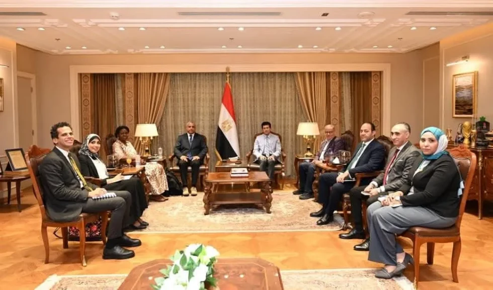 وزير الشباب والرياضة يلتقي مدير المكتب الإقليمي الإفريقي للوكالة الدولية لمكافحة المنشطات وزير الشباب والرياضة يلتقي مدير المكتب الإقليمي الإفريقي للوكالة الدولية لمكافحة المنشطات