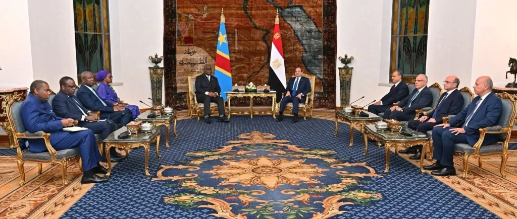 الرئيس السيسي يؤكد دعم مصر الكامل لسيادة جمهورية الكونغو الديمقراطية ووحدة وسلامة... الرئيس السيسي يؤكد دعم مصر الكامل لسيادة جمهورية الكونغو الديمقراطية ووحدة وسلامة أراضيها
