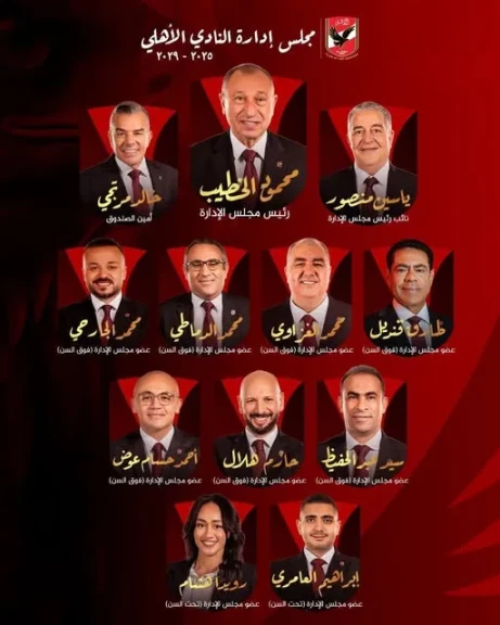 تعرف على تشكيل مجلس إدارة الأهلي الجديد تعرف على تشكيل مجلس إدارة الأهلي الجديد