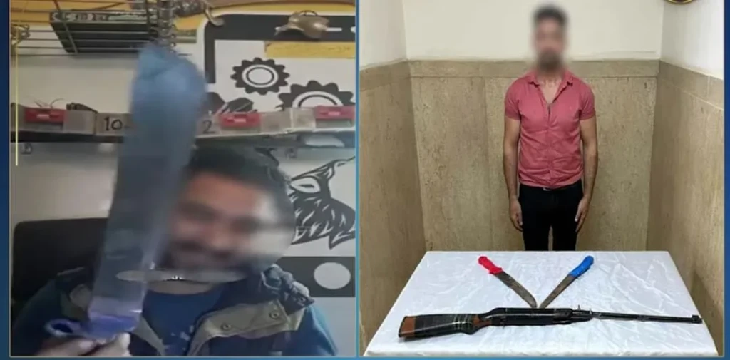 الداخلية:ضبط أحد الأشخاص لقيامه بالتهديد باستخدام أسلحة بيضاء بالجيزة