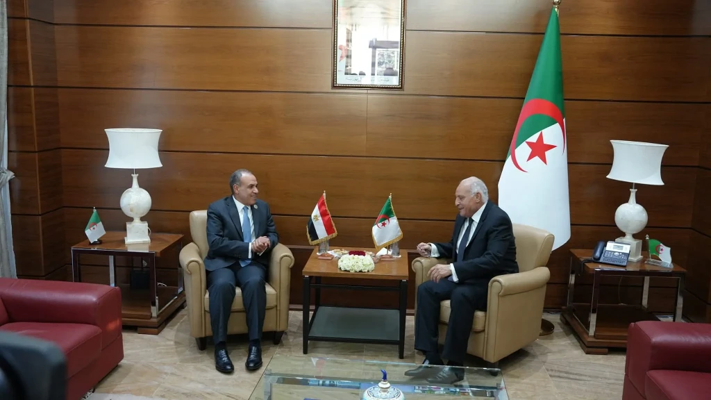 وزير الخارجية يلتقي نظيره الجزائري لبحث العلاقات الثنائية والقضايا محل الاهتمام المشترك