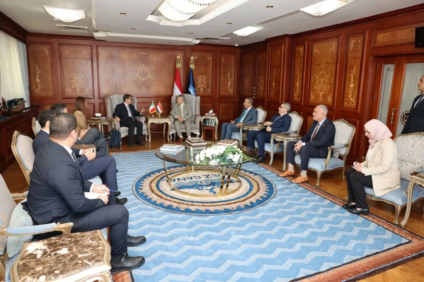 الفريق أسامة ربيع يلتقي المبعوث الإيطالي لمشروع الممر الاقتصادي الهند _الشرق الأوسط_ أوروبا ”IMEC” لبحث سبل التعاون المشترك