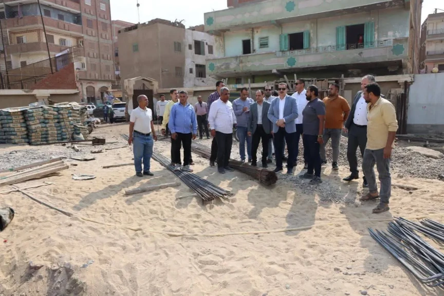 محافظ المنوفية  يتفقد  مدرسة شنوان الابتدائية الجديدة