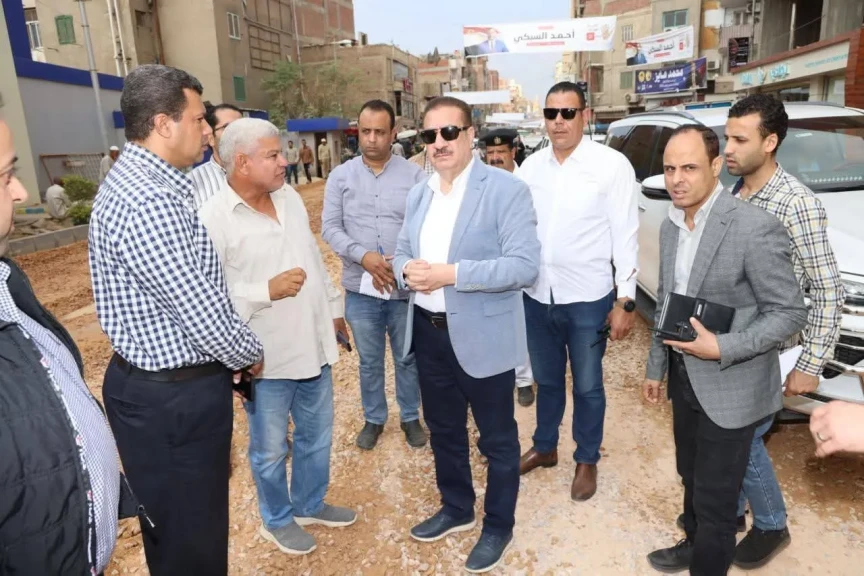 محافظ المنوفية يتفقد إنشاءات مدرسة  شهداء 6أكتوبر بجروان