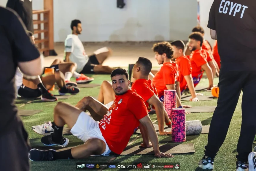 بالصور : تدريبات استشفائية لمنتخب مصر استعدادًا لودية أوزبكستان