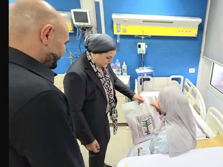 رئيسة المجلس القومي للطفولة والأمومة تزور الأطفال بمستشفى أبو الريش الياباني