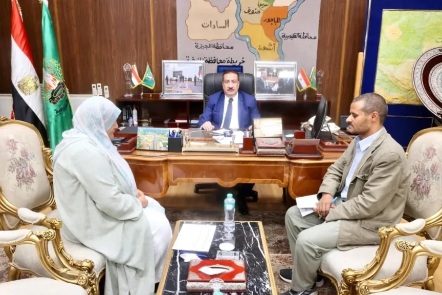 محافظ المنوفية يناقش مستجدات ملف تقنين أراضي أملاك الدولة